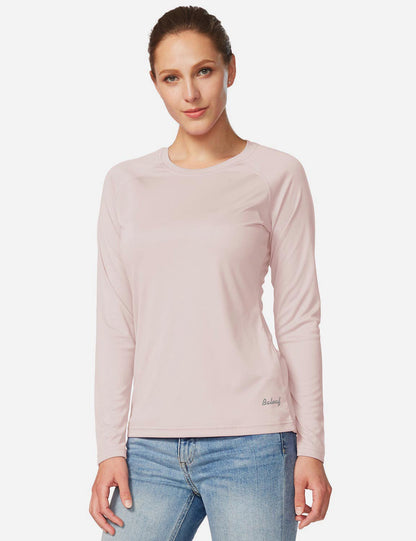 Maglia Donna Protezione Solare Girocollo Maniche Lunghe Raglan