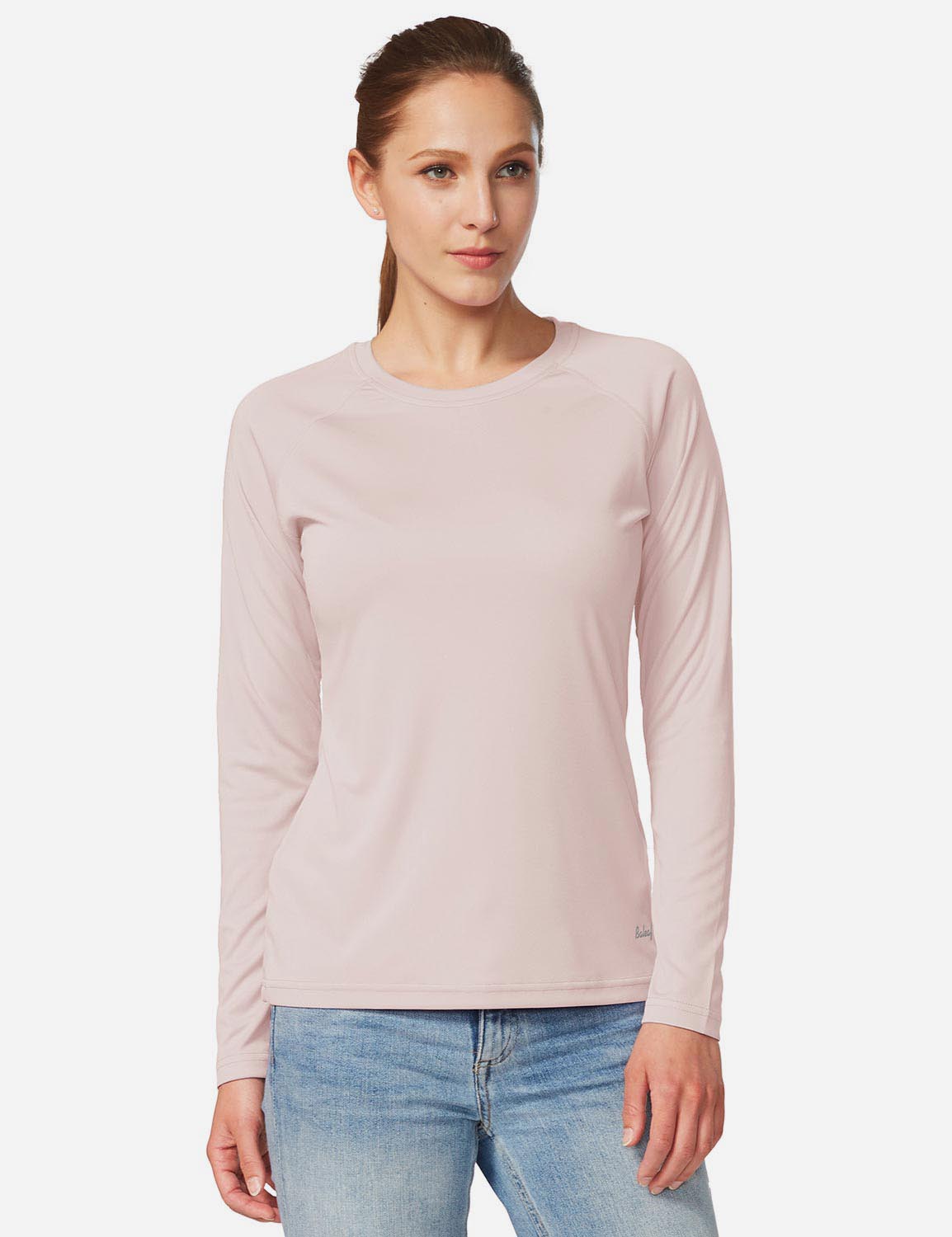 Maglia Donna Protezione Solare Girocollo Maniche Lunghe Raglan