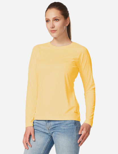 Maglia Donna Protezione Solare Girocollo Maniche Lunghe Raglan