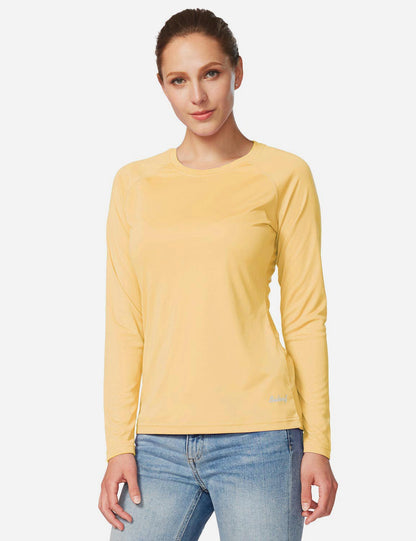 Maglia Donna Protezione Solare Girocollo Maniche Lunghe Raglan