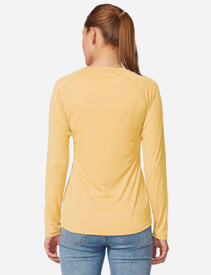 Maglia Donna Protezione Solare Girocollo Maniche Lunghe Raglan