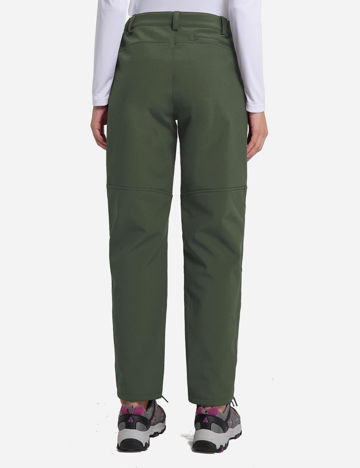 Women's Winter Thermal Pants with Articulated Knees and Zippered Pockets