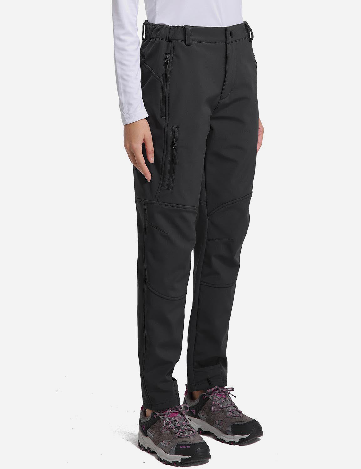 Women's Winter Thermal Pants with Articulated Knees and Zippered Pockets
