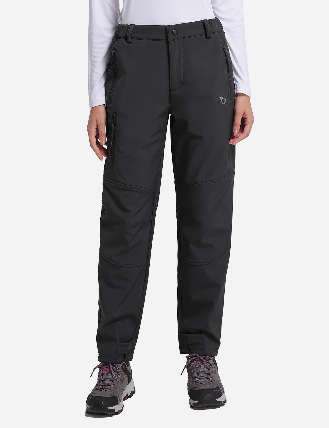 Women's Winter Thermal Pants with Articulated Knees and Zippered Pockets