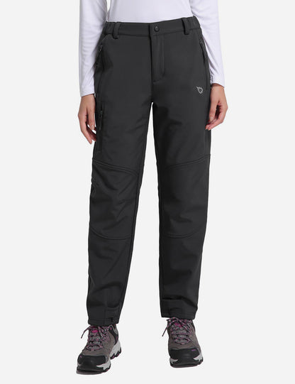 Women's Winter Thermal Pants with Articulated Knees and Zippered Pockets