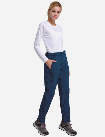 Women's Winter Thermal Pants with Articulated Knees and Zippered Pockets