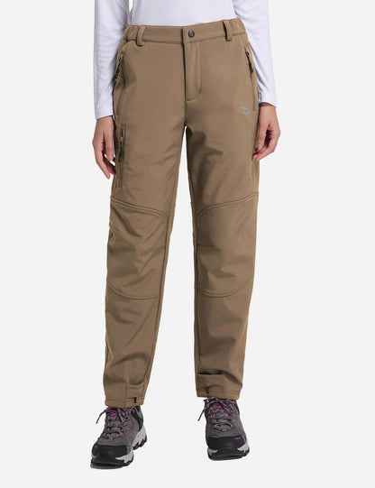 Women's Winter Thermal Pants with Articulated Knees and Zippered Pockets