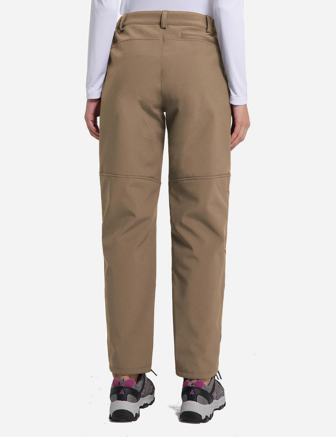 Women's Winter Thermal Pants with Articulated Knees and Zippered Pockets