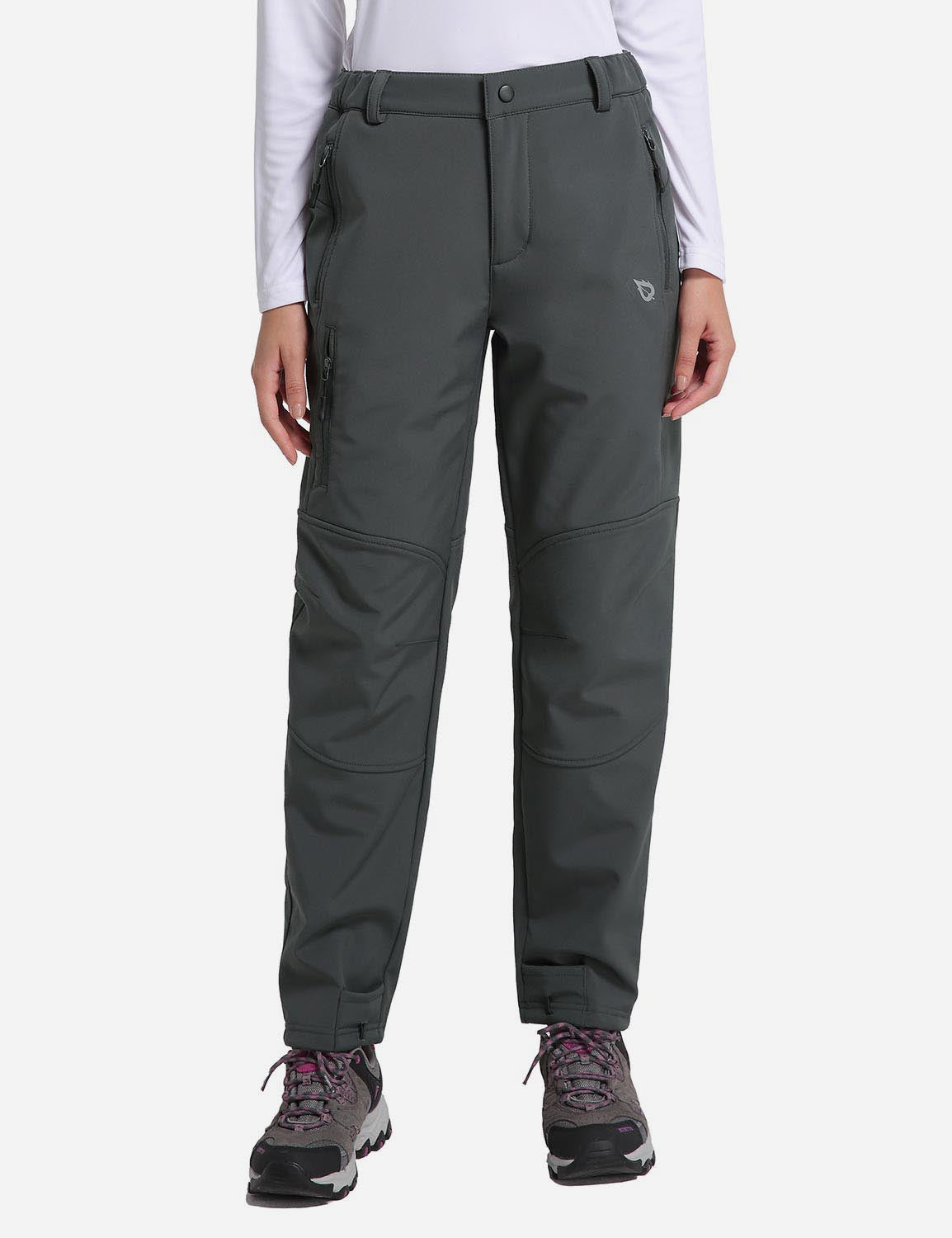 Women's Winter Thermal Pants with Articulated Knees and Zippered Pockets