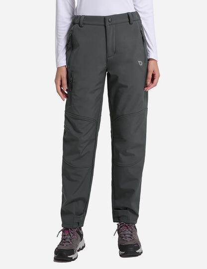 Women's Winter Thermal Pants with Articulated Knees and Zippered Pockets