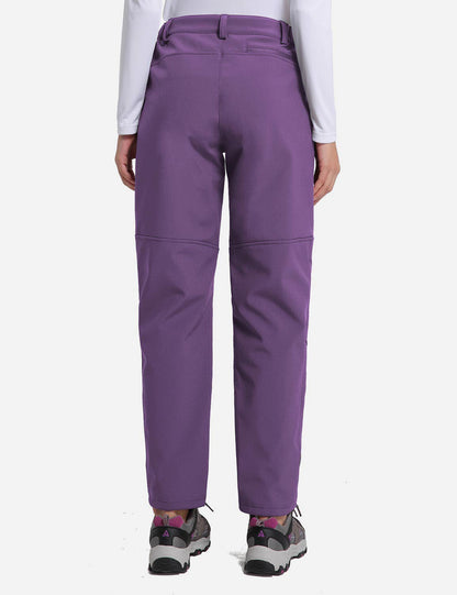 Women's Winter Thermal Pants with Articulated Knees and Zippered Pockets