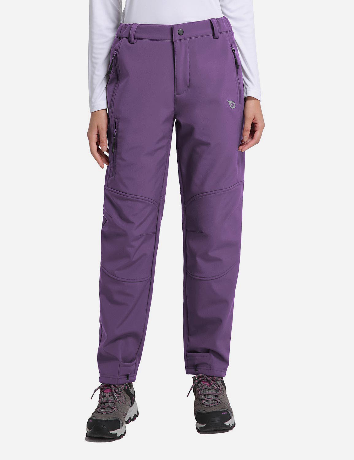 Women's Winter Thermal Pants with Articulated Knees and Zippered Pockets
