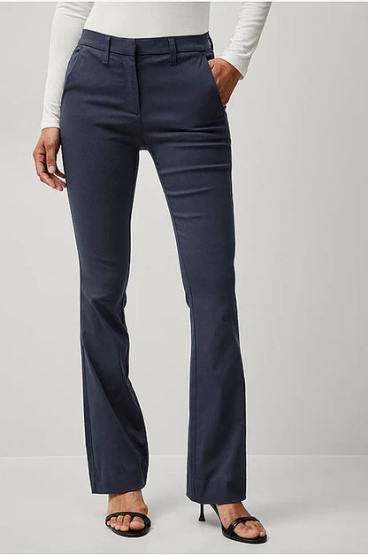 Women's Bootcut Mid-Rise Pants with Flared Leg