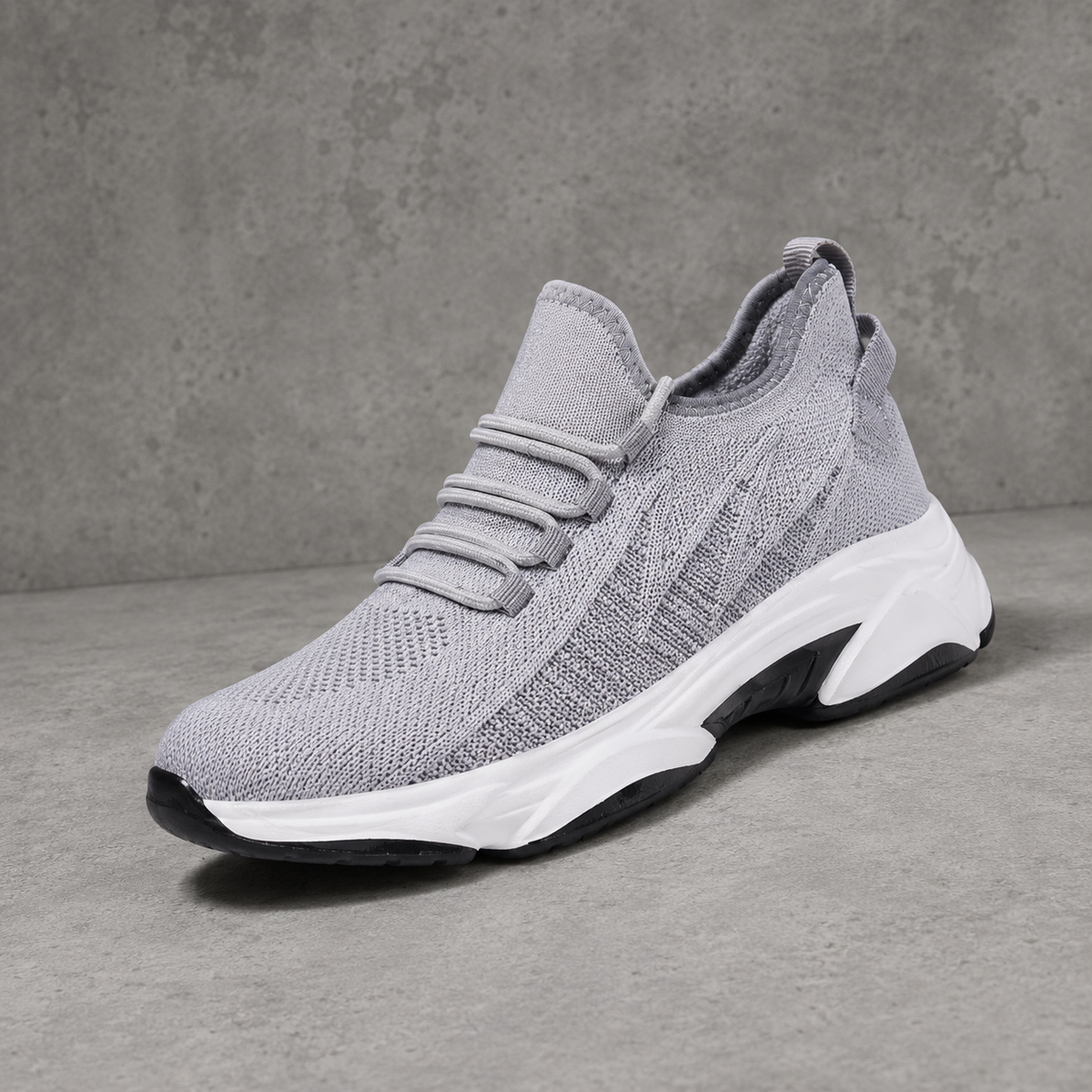 Breathable Men's Sneakers That Add Height, With an Internal Lift and a Wide Toe Box.