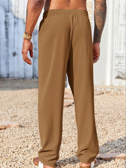 Pantaloni Uomo in Velluto a Coste Straight Fit Antipiega alla Caviglia