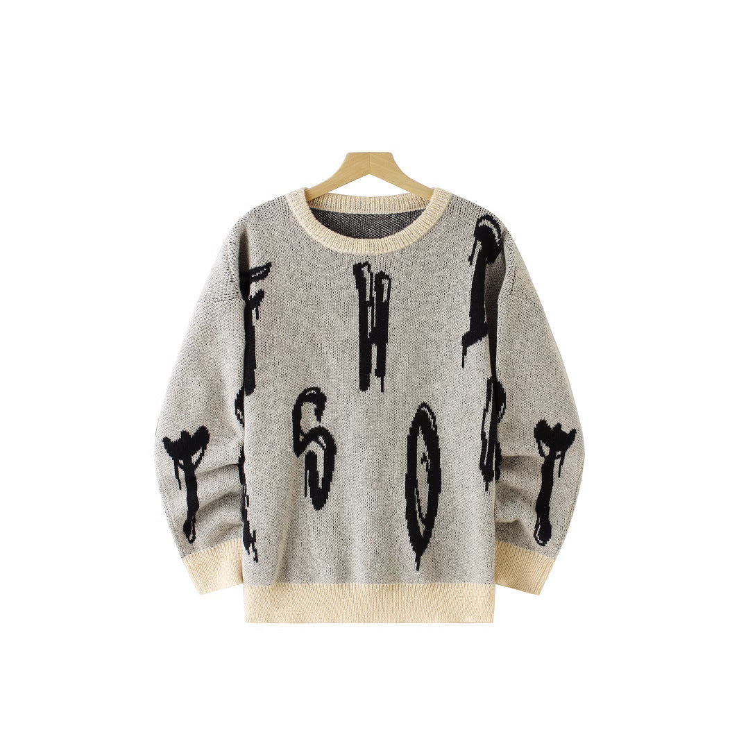 Maglione Uomo Pullover Manica Lunga Colore Uni