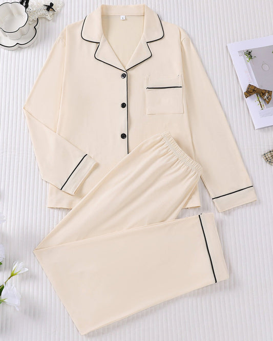 Lightweight Women's Set with Long-Sleeve Cardigan and Long Pants – Slim Casual Outfit