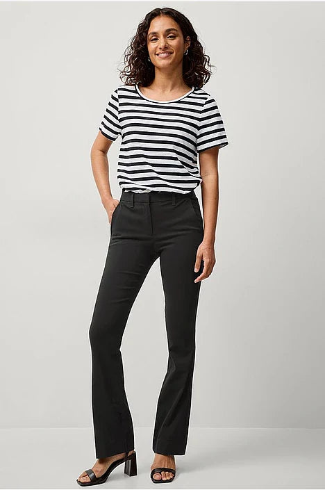 Women's Bootcut Mid-Rise Pants with Flared Leg