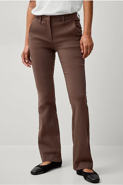 Women's Bootcut Mid-Rise Pants with Flared Leg