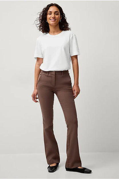Women's Bootcut Mid-Rise Pants with Flared Leg