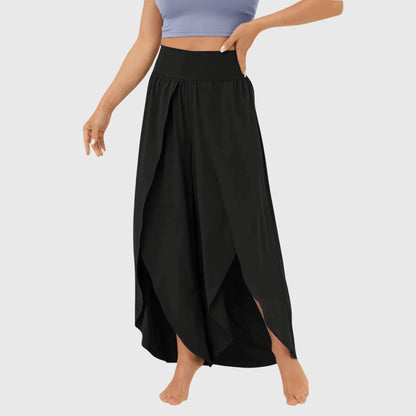 Sommerbukser til kvinder med vide ben, behagelig pasform – let casual stil