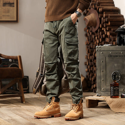 Pantaloni Uomo da Lavoro a Gamba Dritta con Zip – Vestibilità Ampia