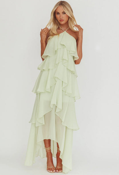 Abito Lungo Donna con Spalle Scoperte e Stampa Floreale – Stile Estivo