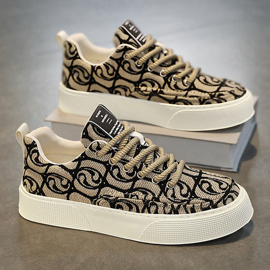 Zapatillas deportivas para hombre con suela gruesa y forro de malla transpirable – estilo deportivo
