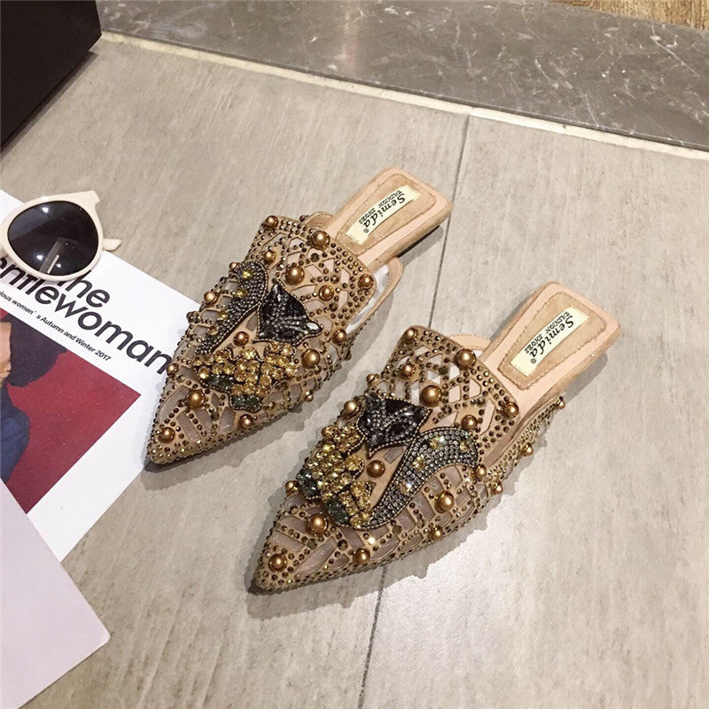Pantofole Donna Taglie Forti con Punta Chiusa e Suola Piatta – Pantofole Casual