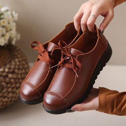 Zapatos de trabajo bajos para mujer, negros, con suela suave y diseño antideslizante