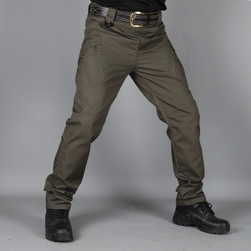 Pantaloni Uomo Dritti Vita Media con Cerniera Microelasticità