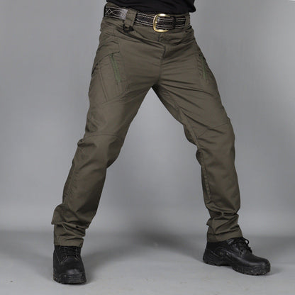 Pantaloni Uomo Dritti Vita Media con Cerniera Microelasticità