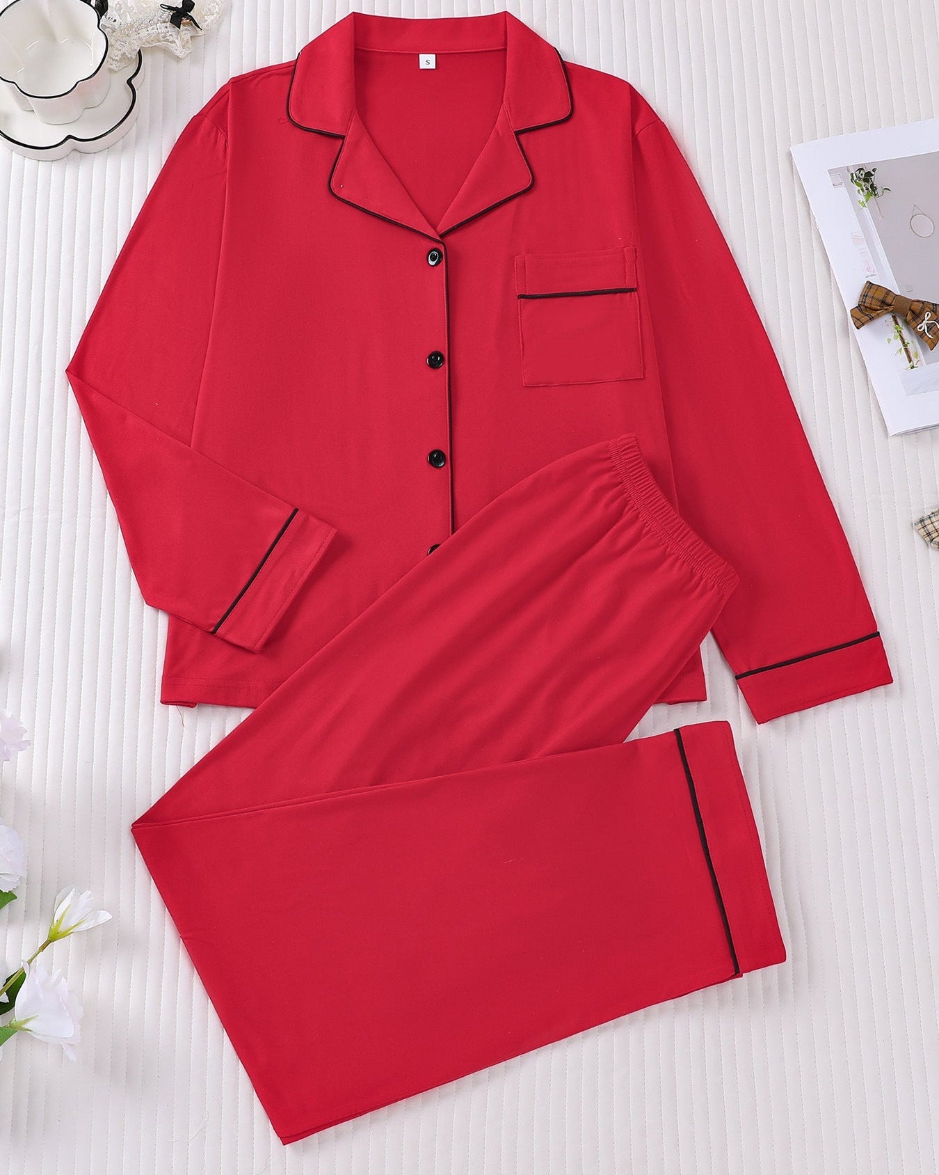 Lightweight Women's Set with Long-Sleeve Cardigan and Long Pants – Slim Casual Outfit