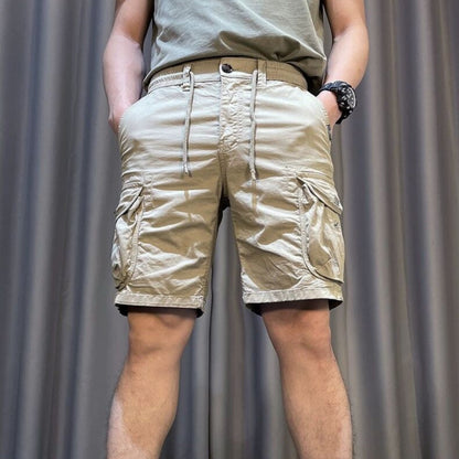 Men's Overalls with Multiple Pockets and Cropped Straight Leg – Casual Utility Style