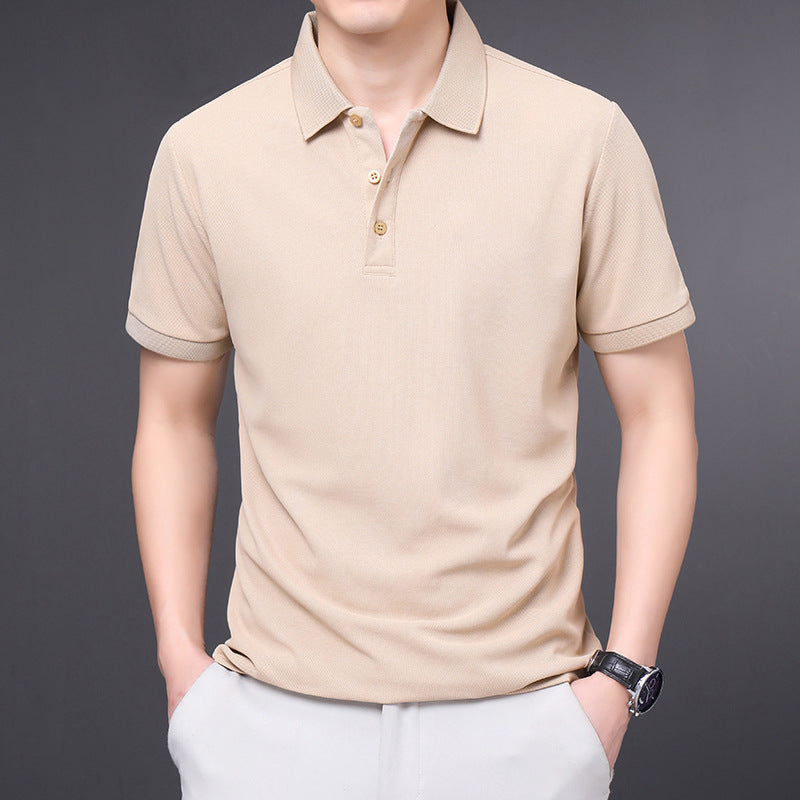 Camicia Uomo a Manica Corta con Colletto a Rever – Stile Business Estivo