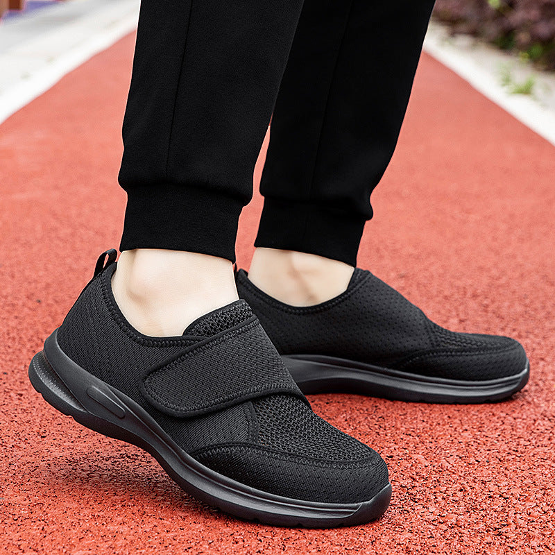 Zapatos de paseo para hombre de malla transpirable con cierre elástico