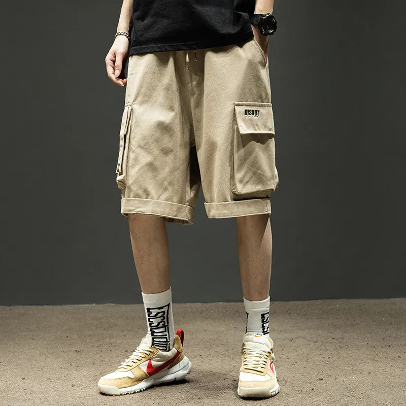 Shorts Uomo Estivi Cargo a Vestibilità Ampia Lunghezza Media con Tasche