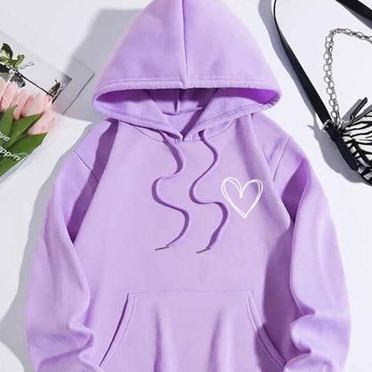 Sudadera con capucha para mujer de tejido cepillado