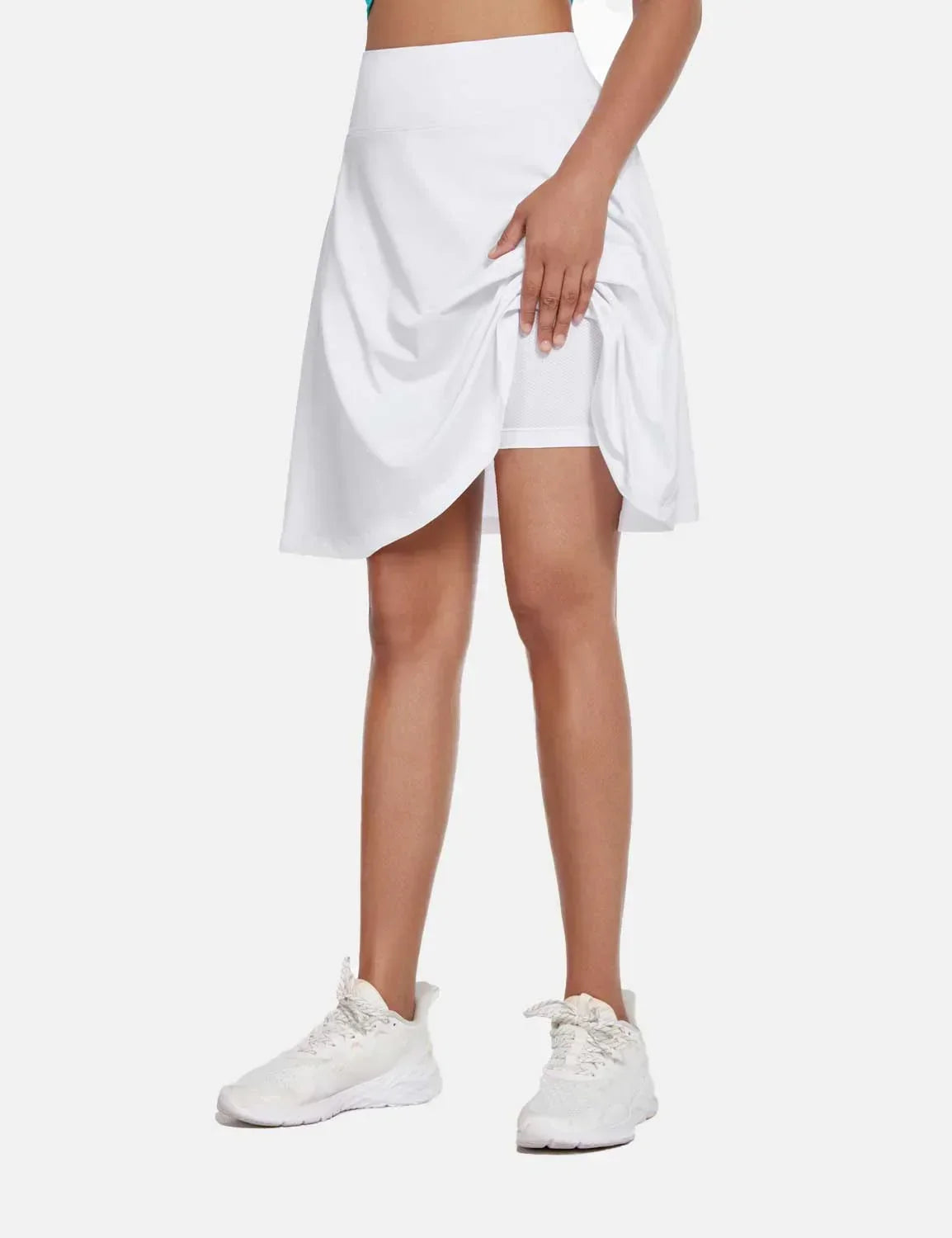 Gonna - Women's High-Waisted Summer Shorts UPF50 Plus with Pleats, Integrated Lining, and Pockets