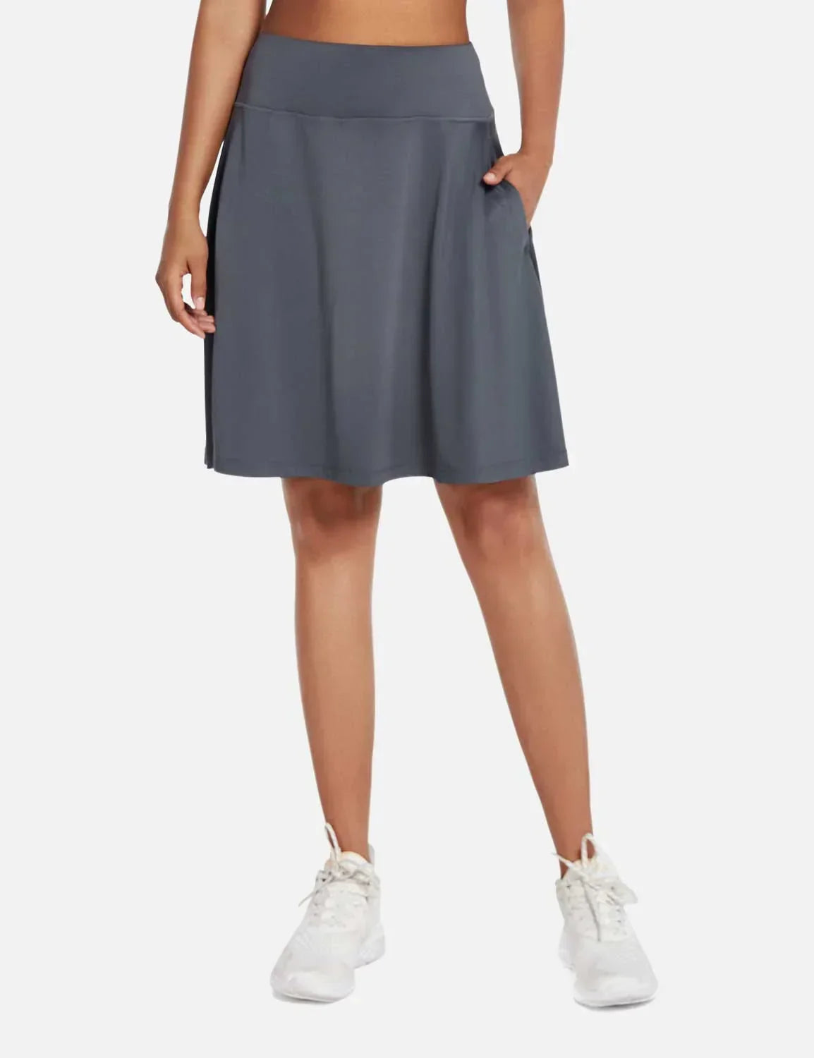 Gonna - Women's High-Waisted Summer Shorts UPF50 Plus with Pleats, Integrated Lining, and Pockets