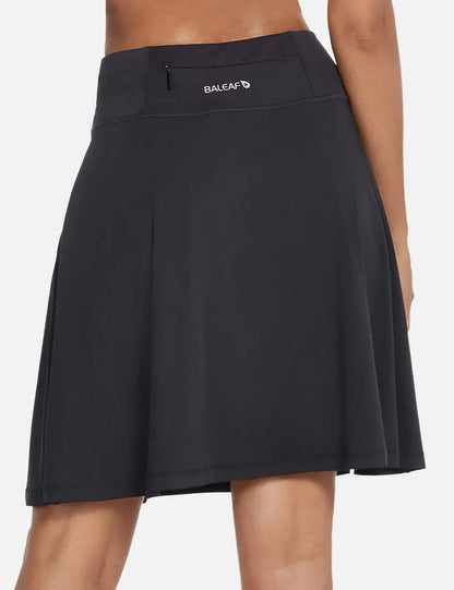 Gonna - Women's High-Waisted Summer Shorts UPF50 Plus with Pleats, Integrated Lining, and Pockets