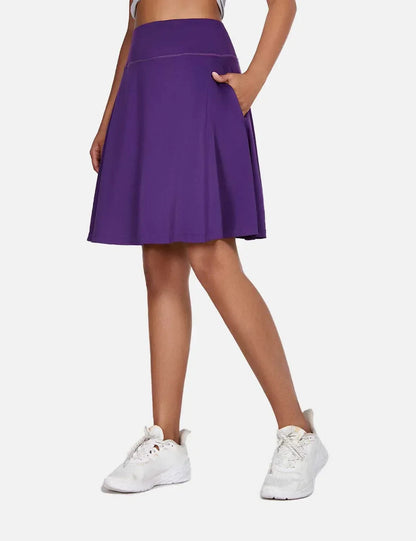 Gonna - Women's High-Waisted Summer Shorts UPF50 Plus with Pleats, Integrated Lining, and Pockets
