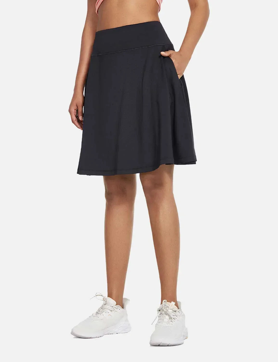 Gonna - Women's High-Waisted Summer Shorts UPF50 Plus with Pleats, Integrated Lining, and Pockets