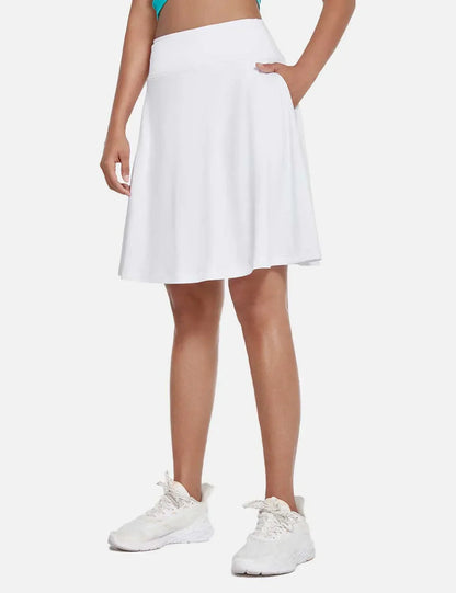 Gonna - Women's High-Waisted Summer Shorts UPF50 Plus with Pleats, Integrated Lining, and Pockets