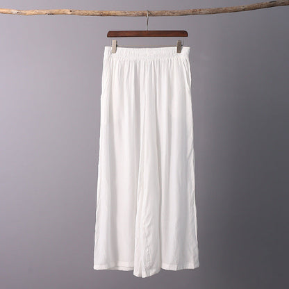 Women's Wide-Leg Pants with Loose Fit – Solid Color
