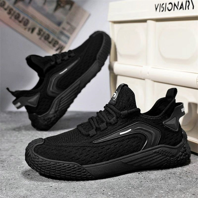 Sneakers Sportive da Uomo con Lacci, Punta Tonda e Suola Piatta