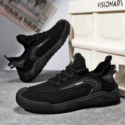 Sneakers Sportive da Uomo con Lacci, Punta Tonda e Suola Piatta