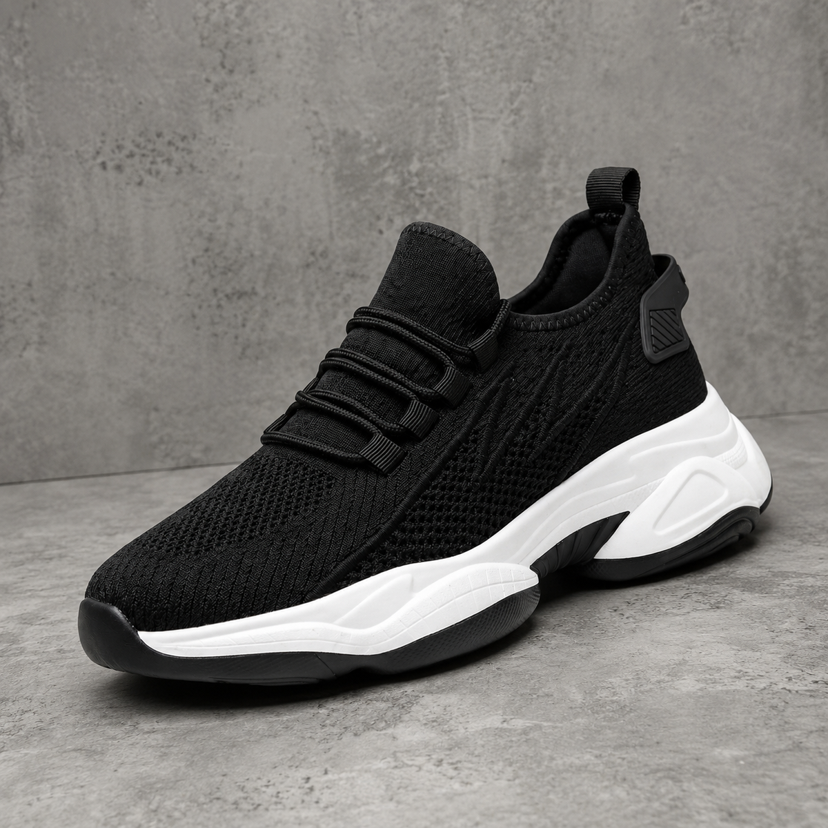 Breathable Men's Sneakers That Add Height, With an Internal Lift and a Wide Toe Box.