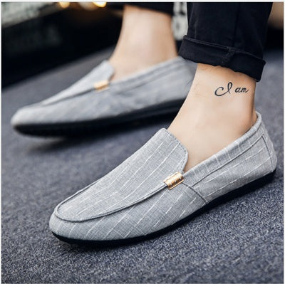 Mocassini Uomo Senza Lacci in Tela Traspirante – Scarpe Casual Quotidiane