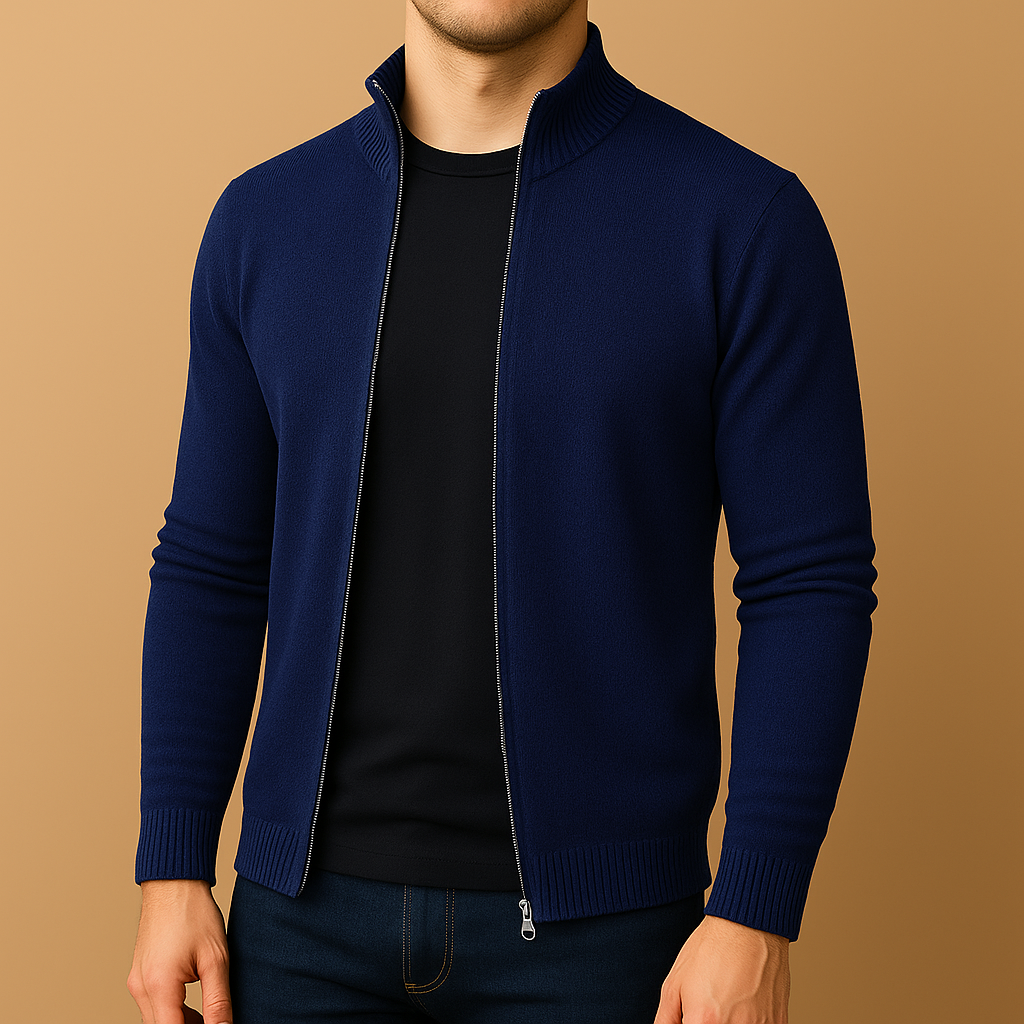 Cardigan Uomo Slim Fit in Maglia Fine – Design Elegante e Versatile